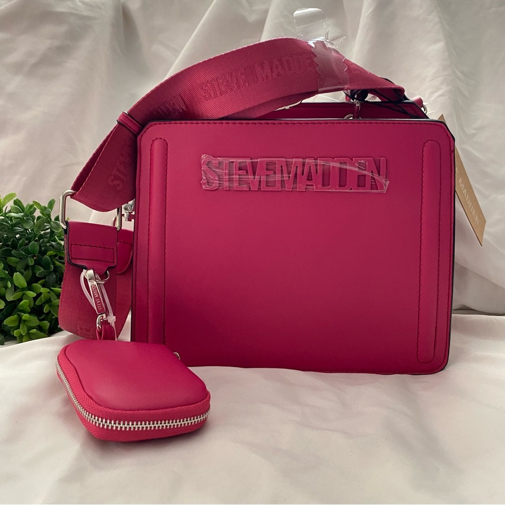 Steve Madden Bevelyn Convertible Tote Bag - Fuschia